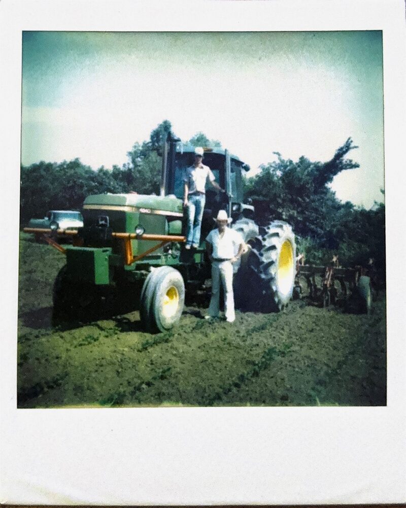 Generations on the tractor at Fisher Farms